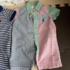 Used Ralph Lauren Baby Romper Polo Bear Hat Cap