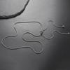 Round Snake Chain for Women Long Necklace Adjustable Gold Color Stainless Steel Chain Winter Sweater Jewelry Fashion Accessories
