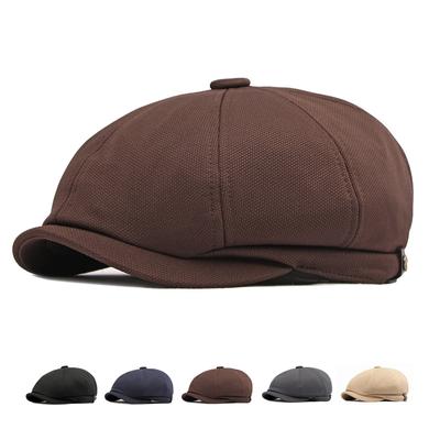 Newsboy Cap Men Women Octagonal Hat for Male British Flat Caps Retro Eight Blade Hats Breathable Beret