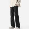JEEP Men's Casual Zipper Pleated Wide-Leg Long Pants