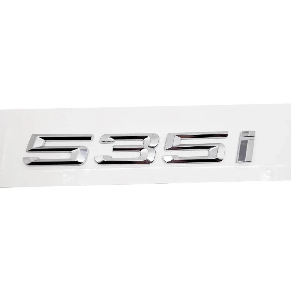 For BMW G30 G60 G68 F10 F18 F11 F07 E60 E61 E39 DIY Sticker Rear Trunk Badge Plastic Decal 5 Series 530i 535i 540i 550i Ue2