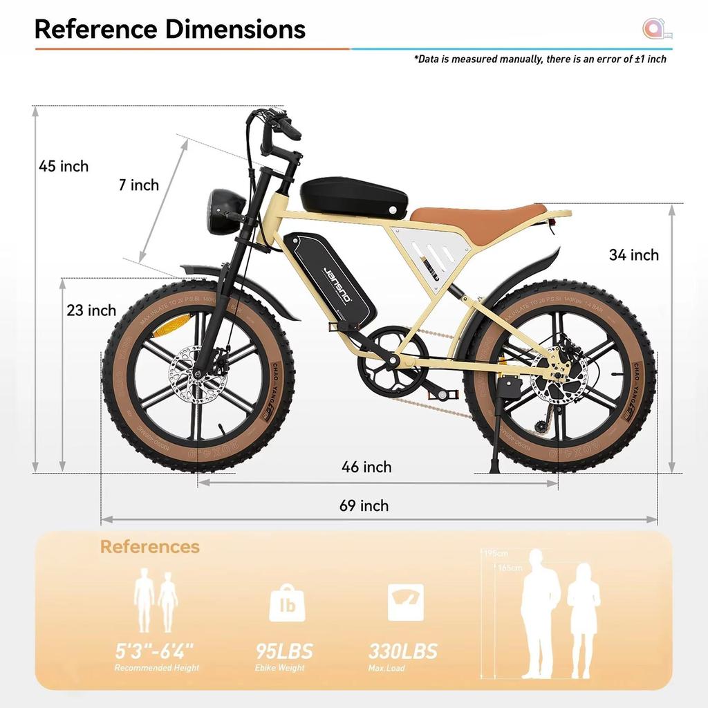Bicicletta elettrica JANSNO X70, motore brushless, doppie batterie al litio 48V 34Ah, per uso esterno, pneumatici da 20 pollici, bicicletta elettrica da montagna