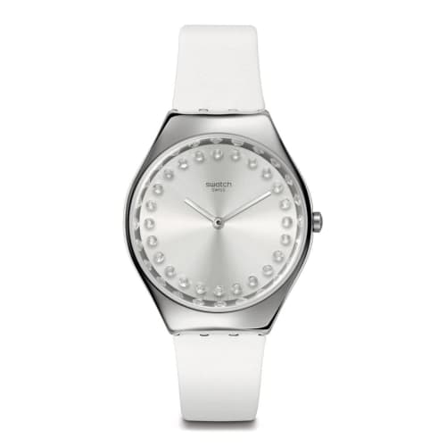 

Swatch Bright Blaze Holiday Collection Watch SYXS143 Women s White
