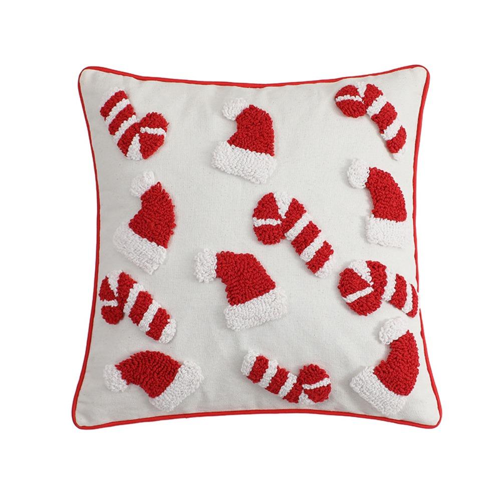 Square Throw Pillowcover INS Style Cushion Cover Christmas Pillowcase  Living Room/Office