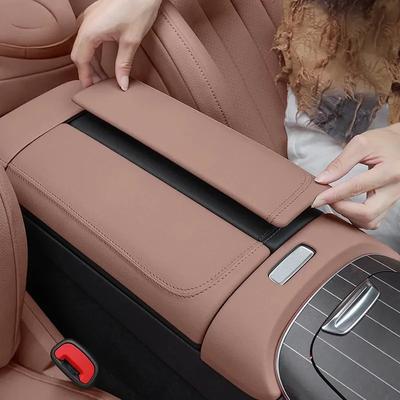 Für Mercedes Benz E-Klasse W214 Auto Mittelarmlehnenbox Konsolenbox Aufbewahrungsbox Lederverkleidung Abdeckung Innendekoration Zubehör