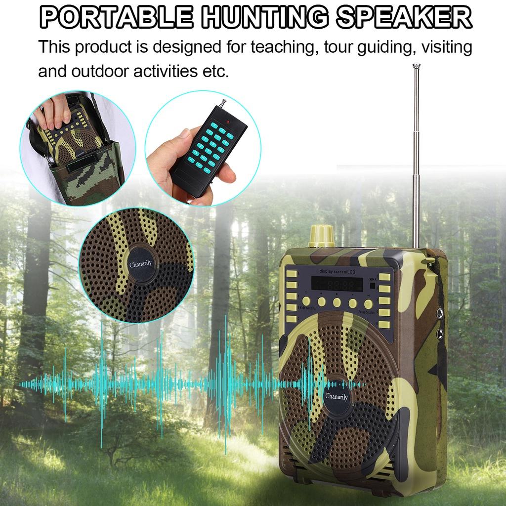 Hunting Decoy Calls Electronic Bird Caller Camouflage MP3 Speaker Electric Hunting Decoy Speaker Remote Controller Kit