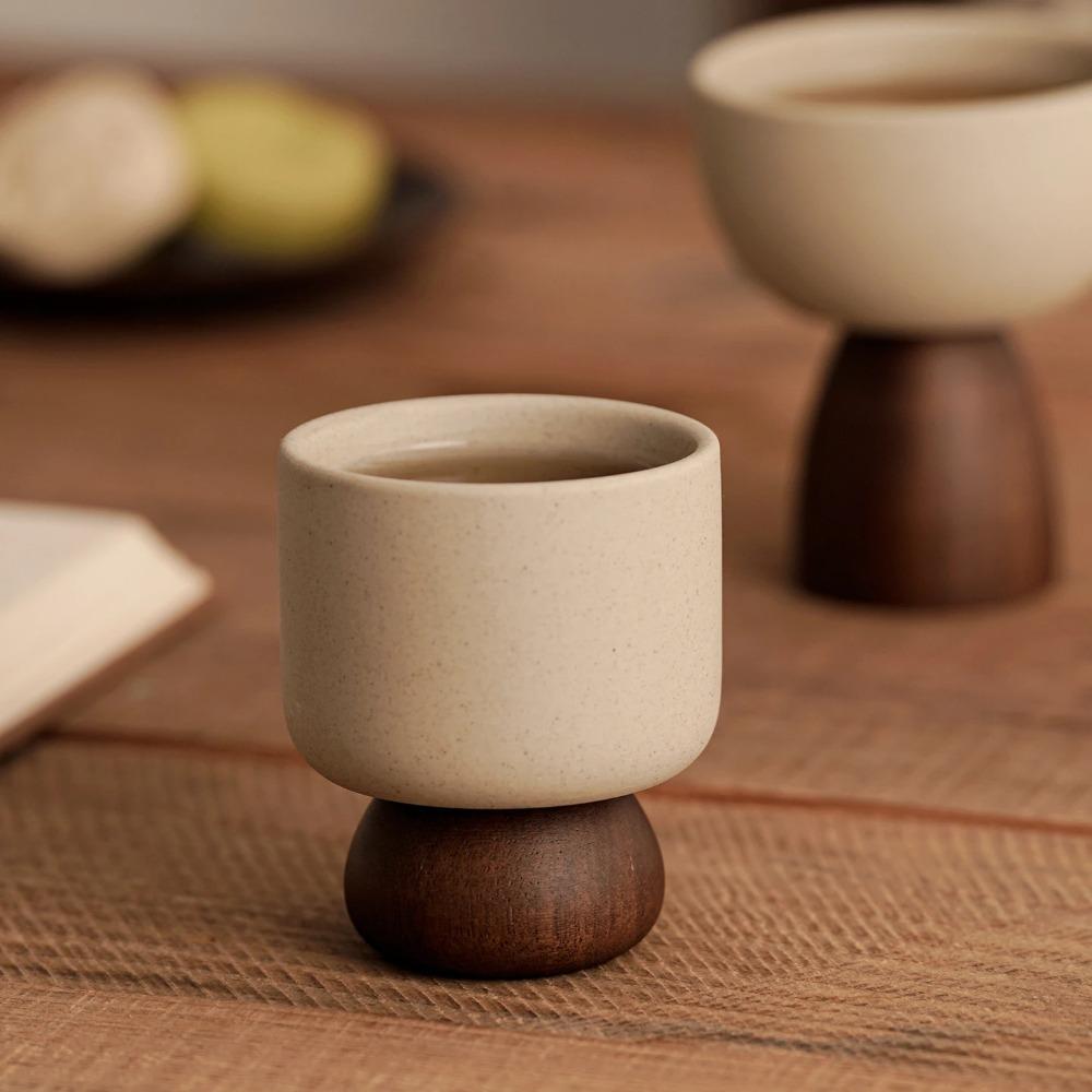 Vintage Stoneware Coffee Cups Creative Clay Japanese Drinking Tea Cup Cafe Home Supplies Kitchen Accessories Drinkware Gift
