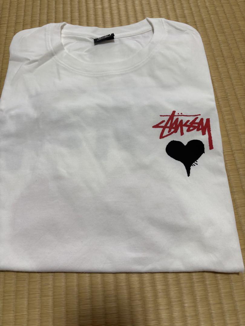 

[USED] Stussy Heart Design T-Shirt XL White