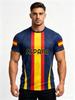 2026 Nuova Maglia da Tifoso Tema Nazionale Spagna Asciugatura Rapida Sportiva Casual Top T-shirt per Uomo