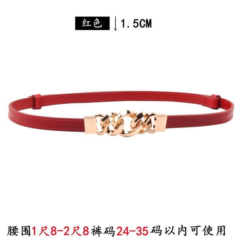 

Waist Womens Modern Belt Accessory For Coats Dresses And Suits In Colors Stylish Red