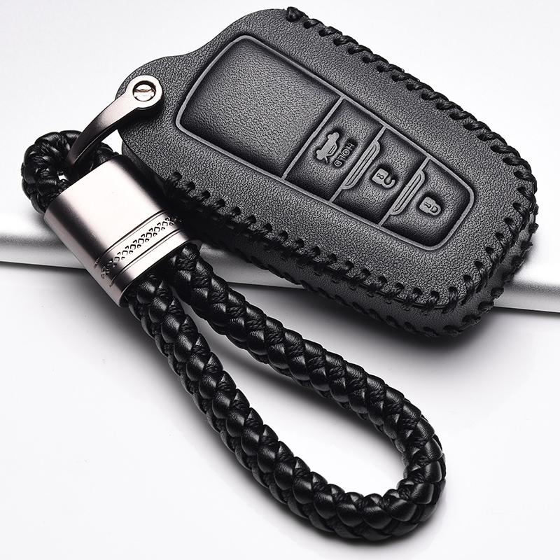 Top Layer Leather Car Key Cover Key case For Toyota Camry Prado 2017 2018 CHR Prius Corolla RAV4 camry 2018 se Remote Key Shell