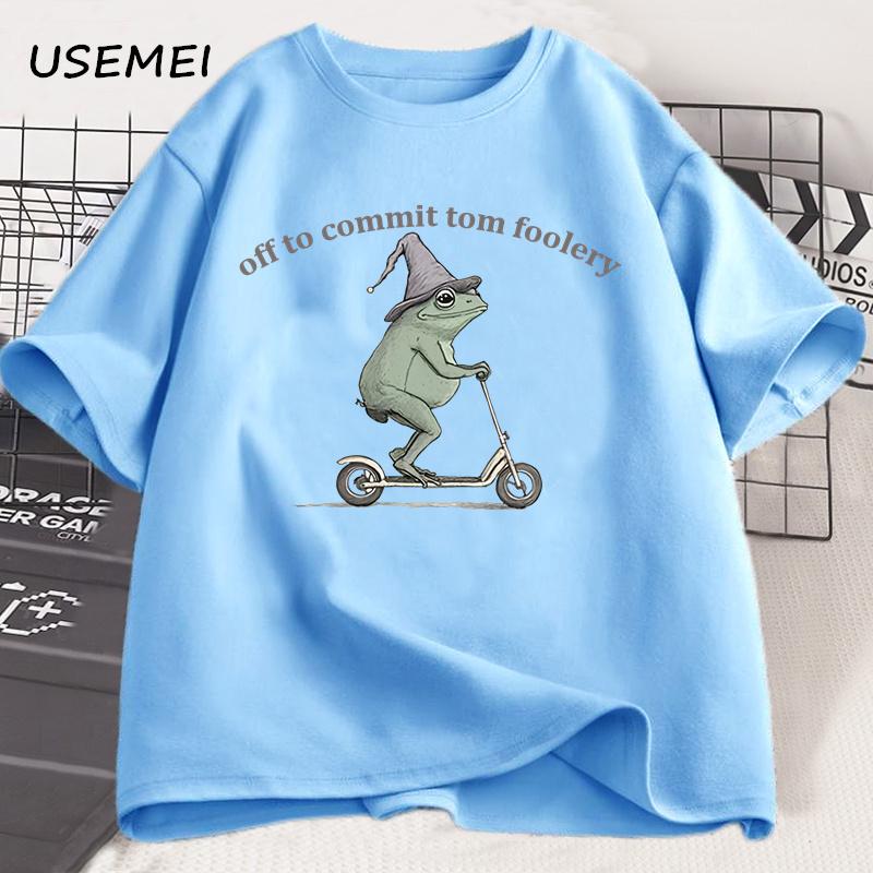 

Футболка с лягушкой «Отправляюсь творить дурачества». Comfort Colors Забавные Страннокорные Высказывания Уникальная Футболка Футболка Взрослые Мужчины Женщины Мем Графический 4XL