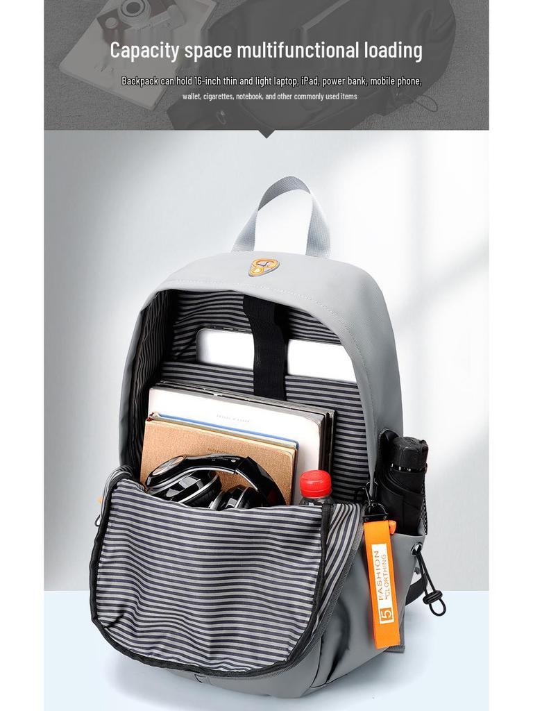 Multifunctional Large Capacity Men's Outdoor Casual Backpack for Students