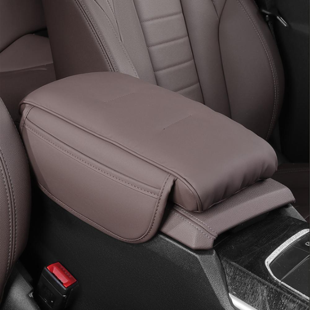 

PU Leather Center Console Storage Thicken Design Armrest Pad Arm Rest Expander Vehicle Accessories 21cm/8.27in кофейный