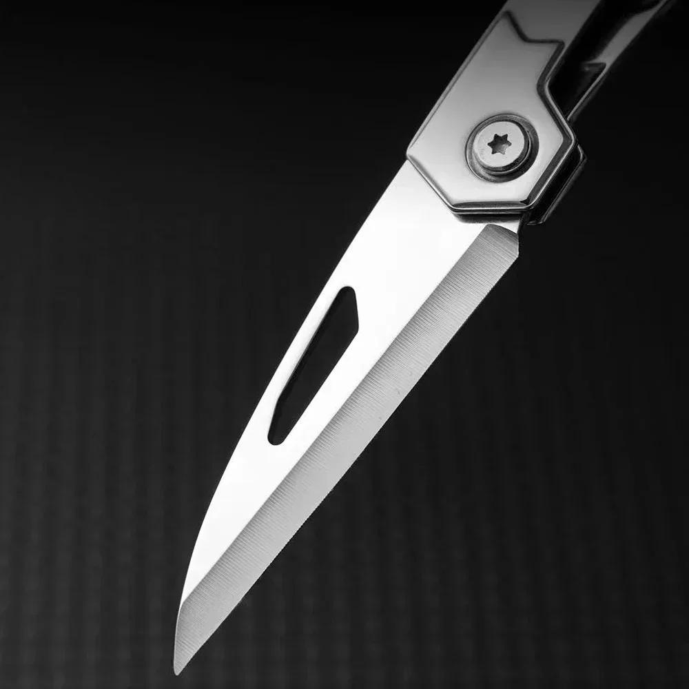 Camping folding knife fruit knife, professional outdoor knife, sharp knife portable hunting knife, multi-functional pocket knife