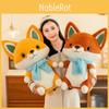 Soft Stuffed Fox Animal Plushie With Durable Fabric For Kids Gift Idea