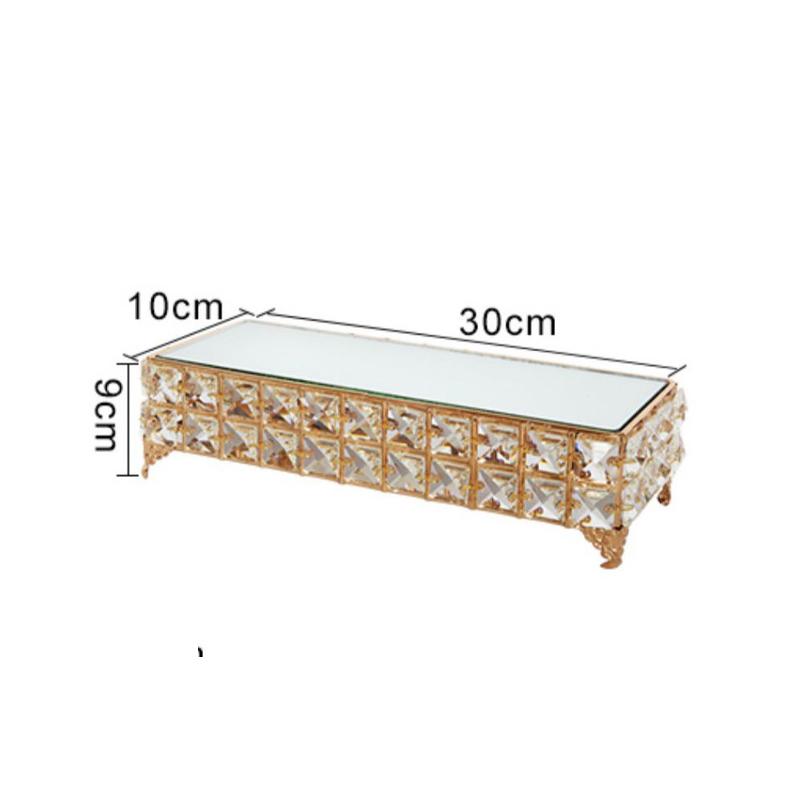

Металлический зеркальный поднос, украшения, хрустальный стеклянный поднос для чая, поднос для чашек, подставка для торта, свадебный десерт, поднос для фруктов, украшение для рабочего стола