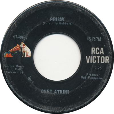 7inch Record CHET ATKINS - Prissy  La Fiesta 478927 RCA 1966 US CountryFolk Used