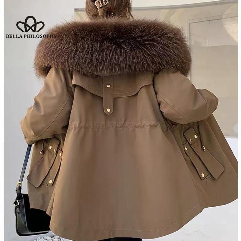 Новое зимнее модное повседневное теплое однотонное пальто — фото 6