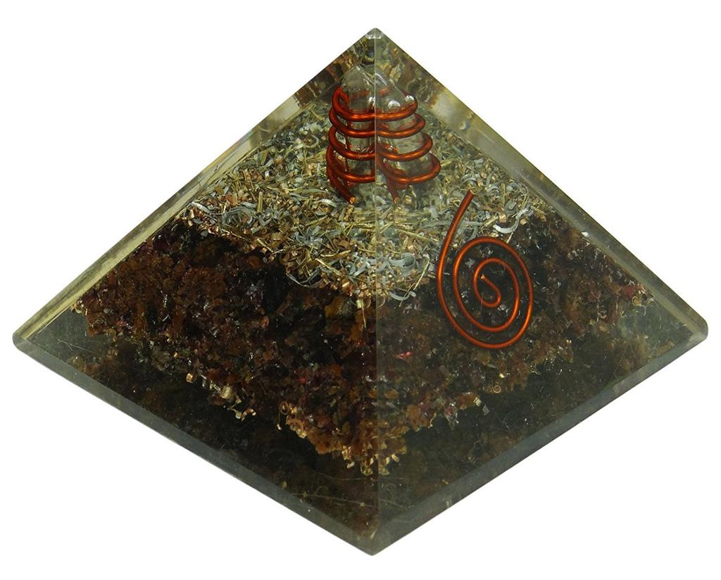Harmonize Mahogany Obsidian Stone Pyramid Rekki Healing Crystal Chakra Balancing Therapy Energy