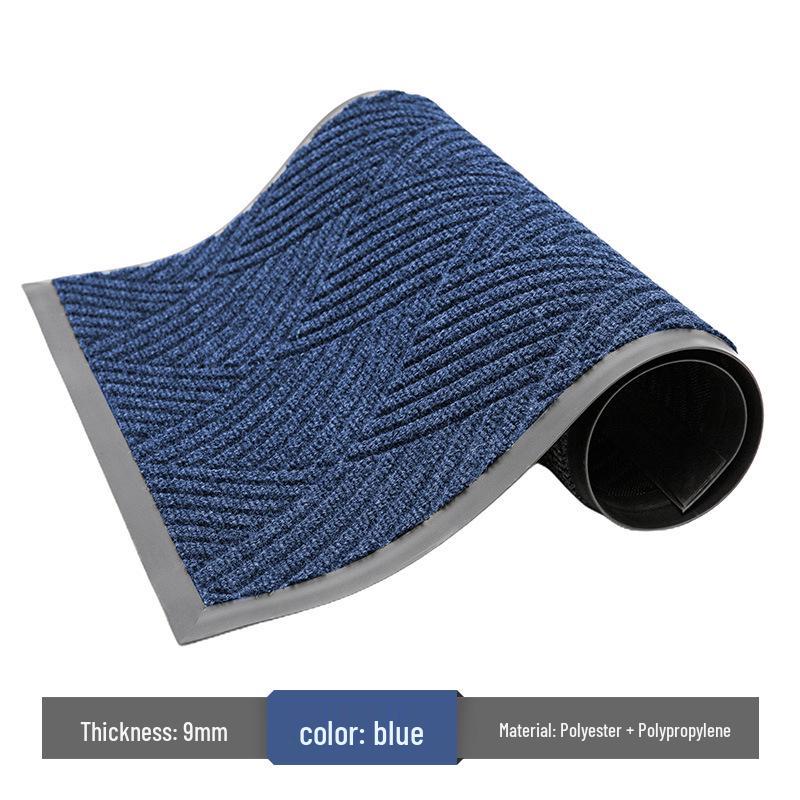 Gray Anti-Slip Commercial Entrance Mat: Wear-Resistant, Thickened Welcome Mat for Entry Doors