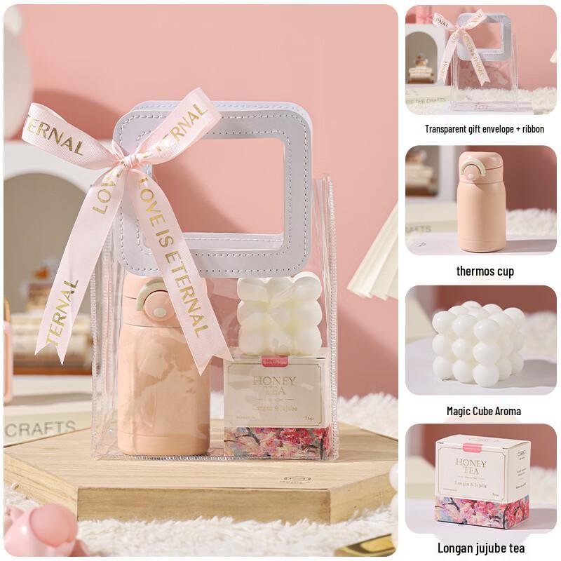 Gift Set with Thermos, Aromatherapy & Tea