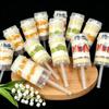 10 Stück zylinderförmiger Kuchenschieber Wiederverwendbare Schiebekuchen-Pops Backform Kleine Kuchenform Hochzeiten