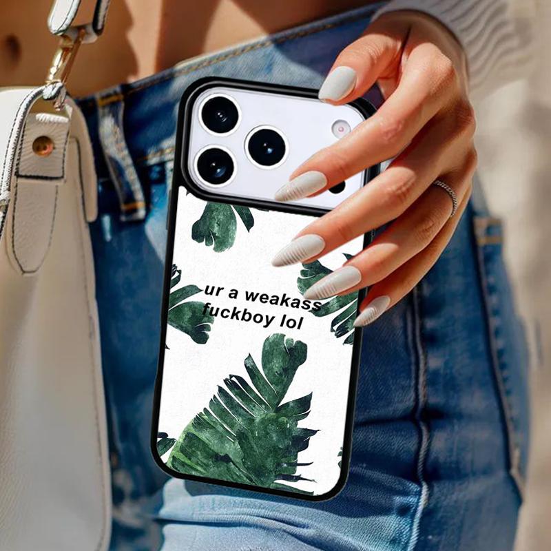 Piante palme Custodia Telefono Per iPhone 17 Air 14 15 13 12 Max Cover Per Apple 16e 11 Pro Max Plus Coque