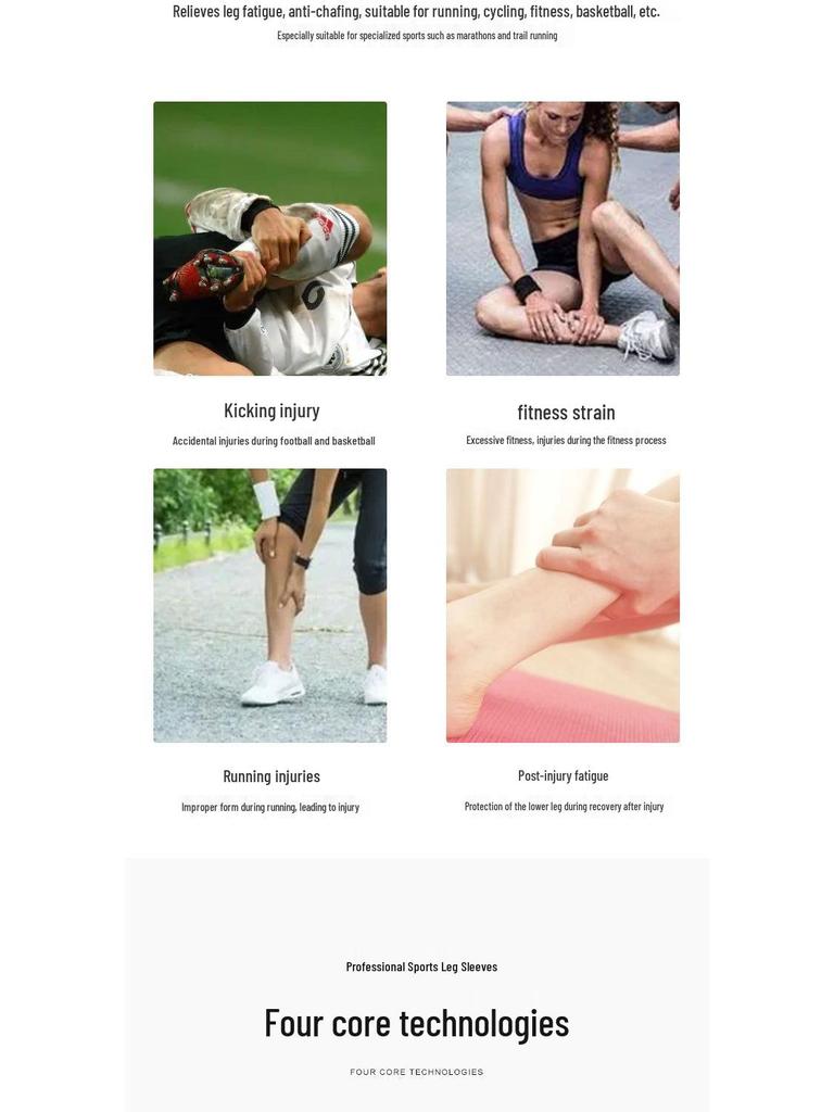 Calf Shin Guard Protective Sleeve for Kicking & Anti-Collision - Professional Sports Gear for Football, Running Leg Warmers.