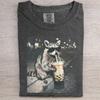 Waschbär trinkt Milchtee Shirt, Lustiges Meme Gen Z Dankbare Waschbären, Trendiges Shirt