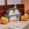 Cartoon bedside soft Animal Penguin Backrest Sofa Cushion Plush Penguin Triangle Pillow On The Bed Gifts