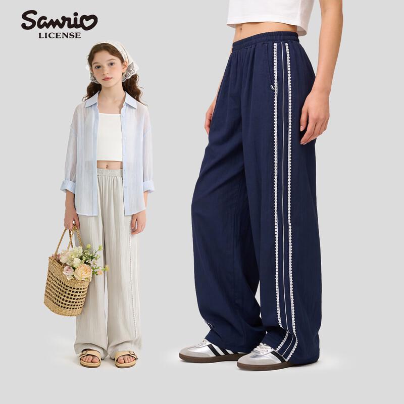 Hello Kitty Girls  Summer Loose-Fit Wide-Leg Pants 170