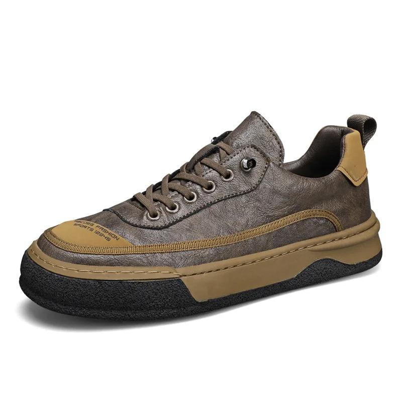 spring Soft soled lace up Oxford shoes Leather Business Men Casual Shoes Designer Office Shoes High Quality Walking Sneakers Men