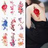Waterproof Artificial Flowers Arm Shoulder Tattoo Stickers Flash Henna Tattoo Sticker
