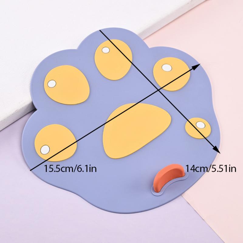 Cat Paw Silicone Floor Drain Anti Odor Pad Toilet Pad Bathroom Sewer Deodorant Cover Water Stopper Kitchen Sink Plug Strainer