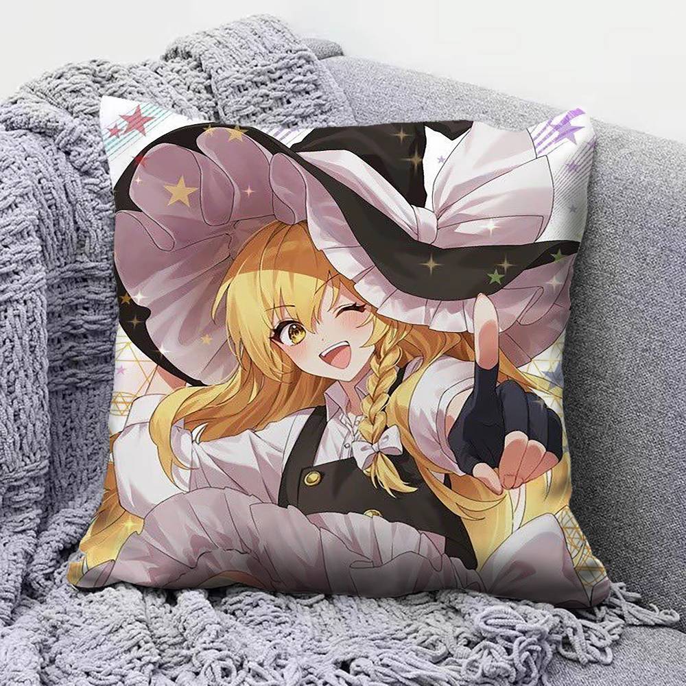 Touhou Project Marisa Kirisame Pillow Covers Home Sofa Cushion Covers and Aecorative Custom