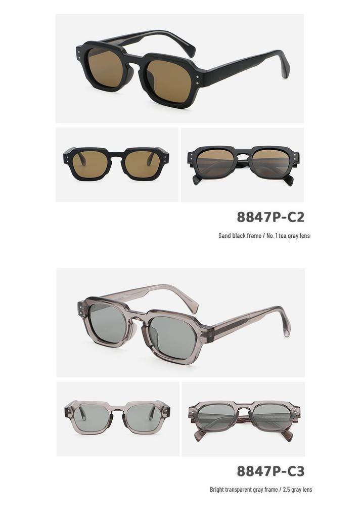 Custom Polygon Women's & Men's High-End Sunglasses with UV Protection