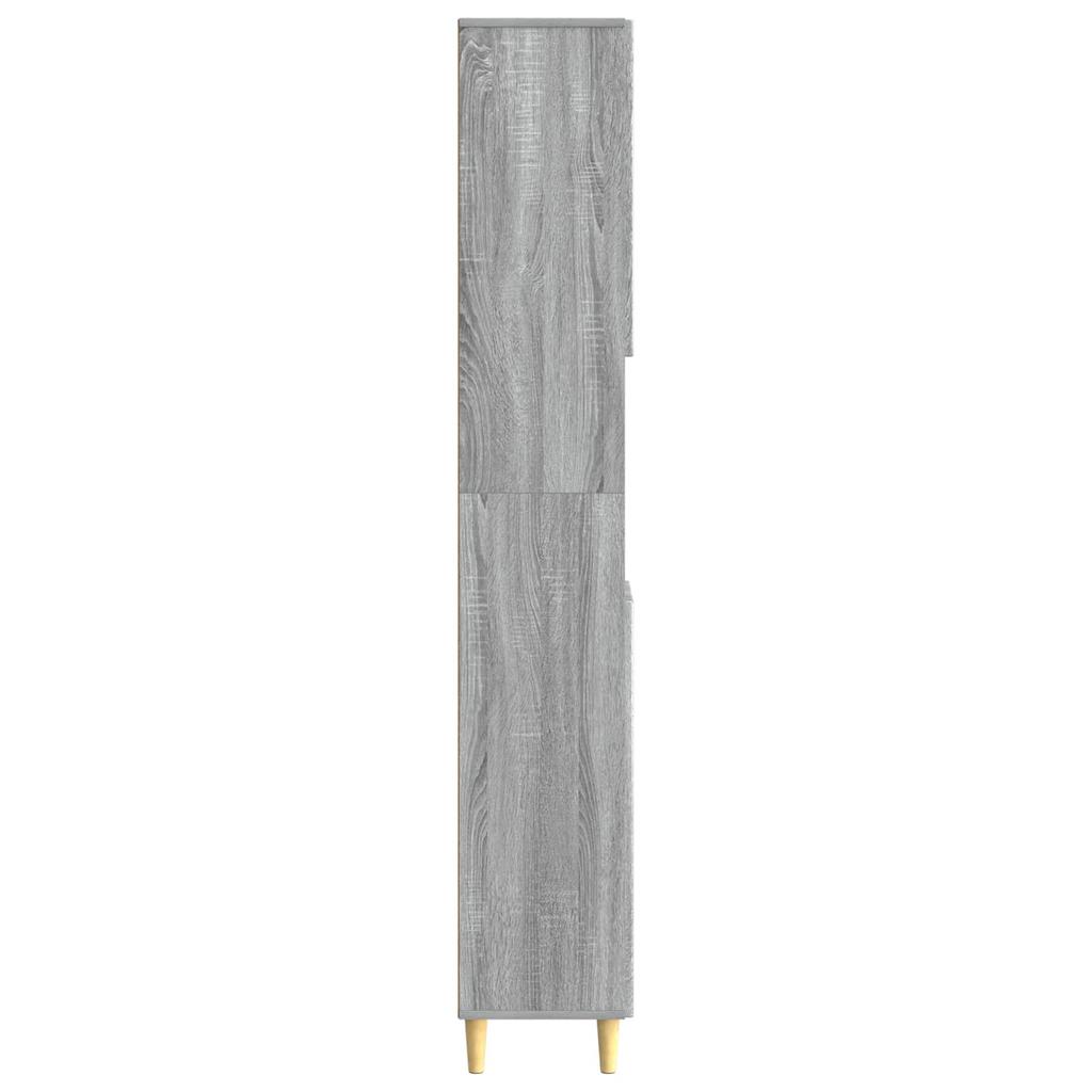 Bathroom Cabinet with Open Shelf DELFT Sonoma Grey