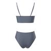 Heiß verkaufender einfarbiger Cross-Over Softcup-Bikini – Damen Europäische & Amerikanische Sexy Bademode