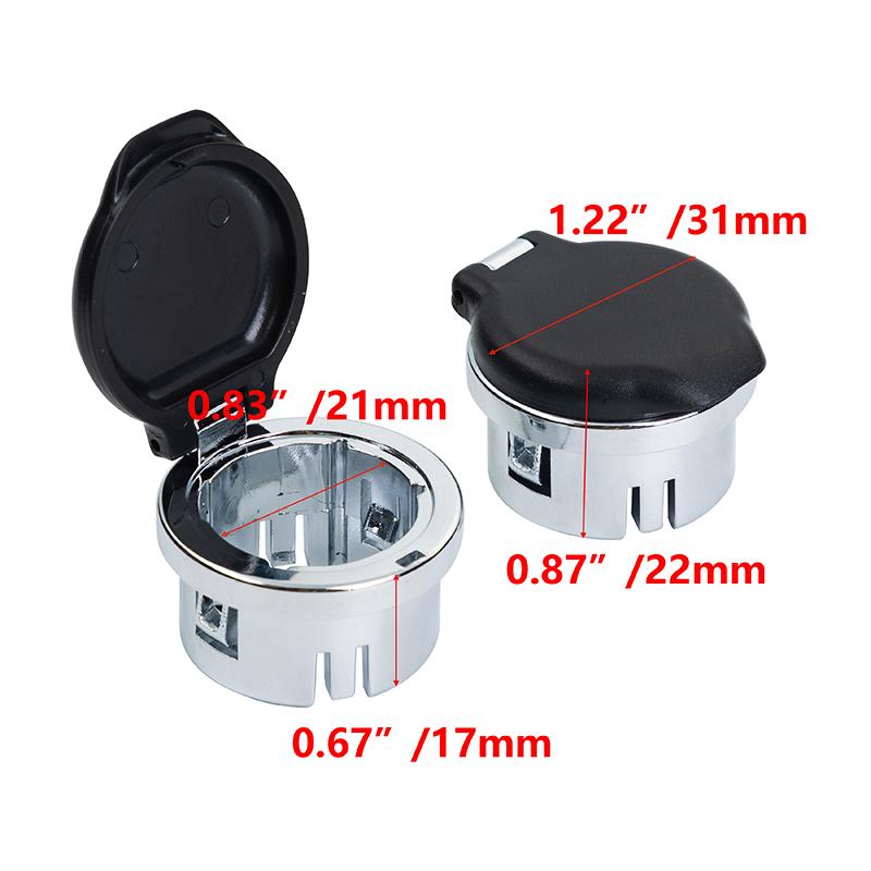 1Pair Dash Power Outlet Cover Fit For 2007-2013 Silverado Sierra Tahoe