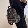 Fromheaven Women Tweed Check Backpack
