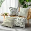 4Pcs Plant Leaf Simple Single-Sided Printed Pillowcase Set, Soft And Comfortable Single-Sided Printed Pillowcase Can Be Machine