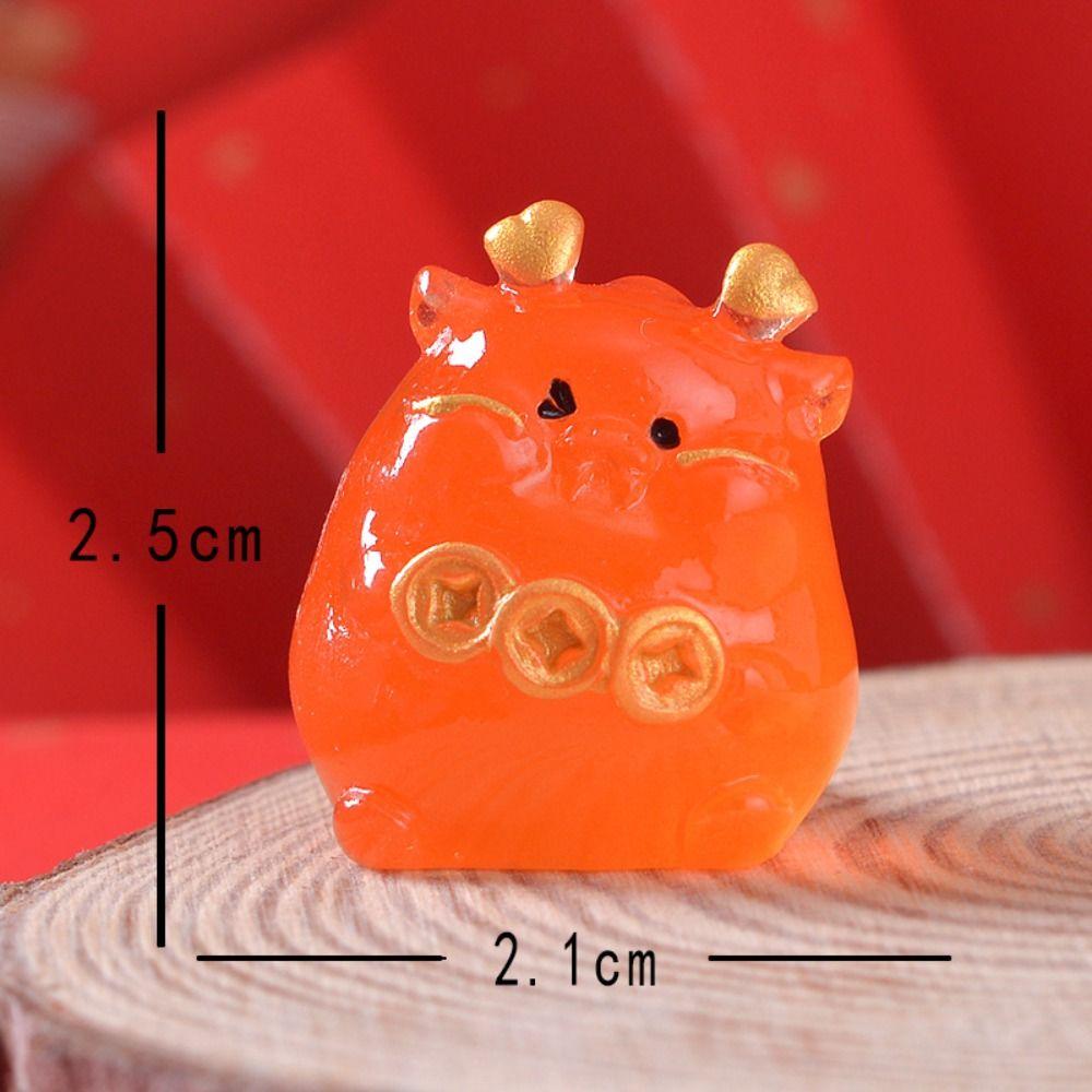 

Смола Новогоднее украшение пейзажа Реалистичные украшения дракона на Праздник Весны Дети 10