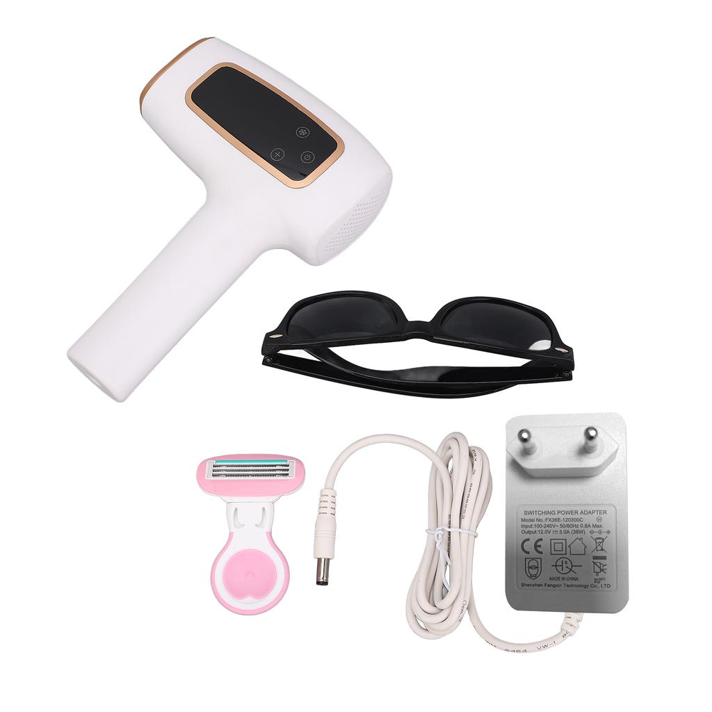 Hair Removal Device Long Lasting 2 Modes and 5 Adjustable Energy Levels Ice Cooling Hair Remover for