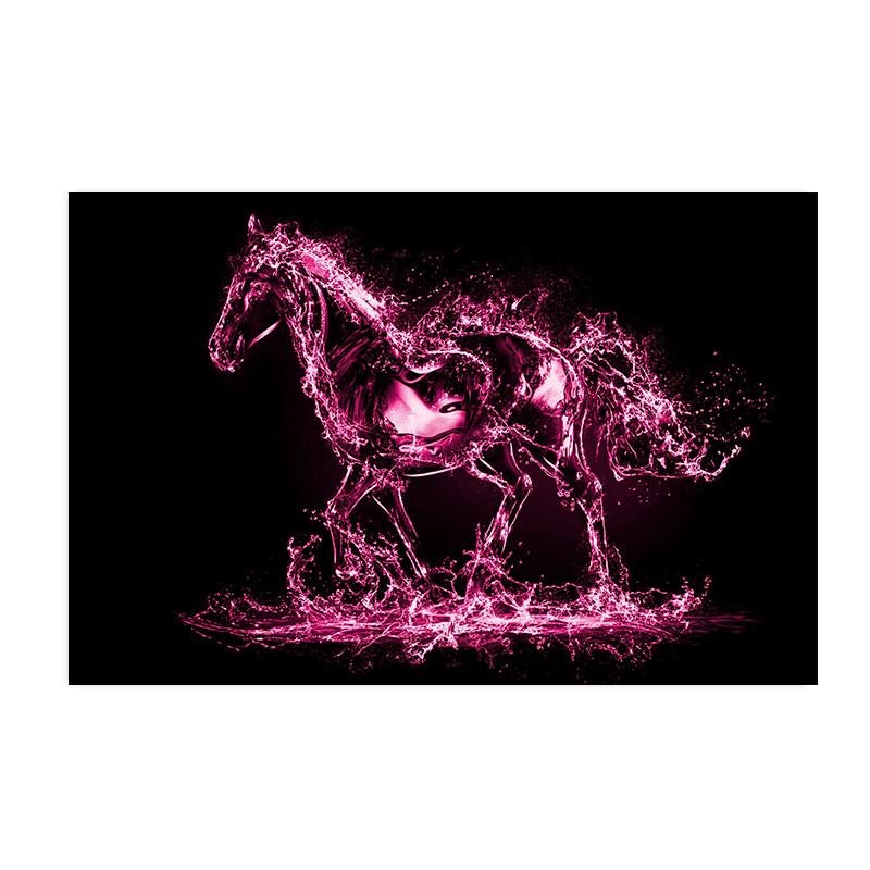 Moderne Tier Pferd Kunst Leinwand Malerei Poster und Drucke Abstrakte Wand Kunst Bilder für Wohnzimmer Hause Dekoration Cuadros