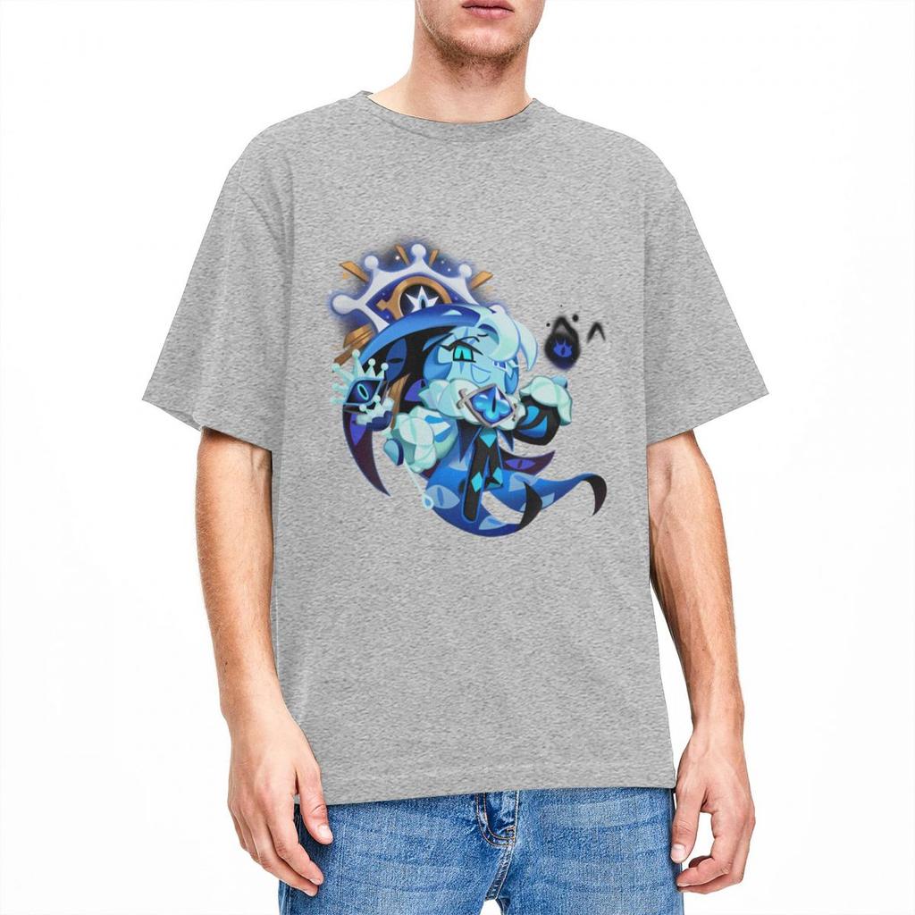 Shadow Milk Cookie Run Kingdom Men Women T Shirt Cute Cartoon Anime Tee Shirt Short Sleeve TShirt 100 Cotton Adult Clothes