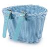 Colorful Woven Rattan Bike Basket for Children's Bicycle - Washable Frame Accessory
