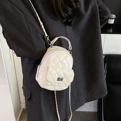 Neuer Mode-Nischen-beliebter Diamant-Rucksack vielseitig Mehrzweck Einzelschulter Doppelschulter Damen-Tasche