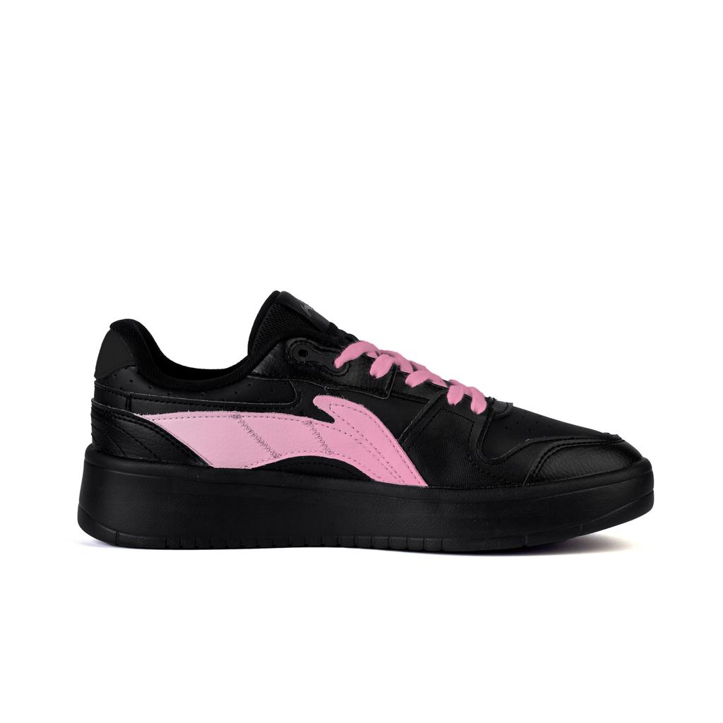 Li Ning Slip Resistant Cushioning Abrasion Resistant Low top Skateboard Shoes Men's Black Pink AGCU515-5(Team746-)