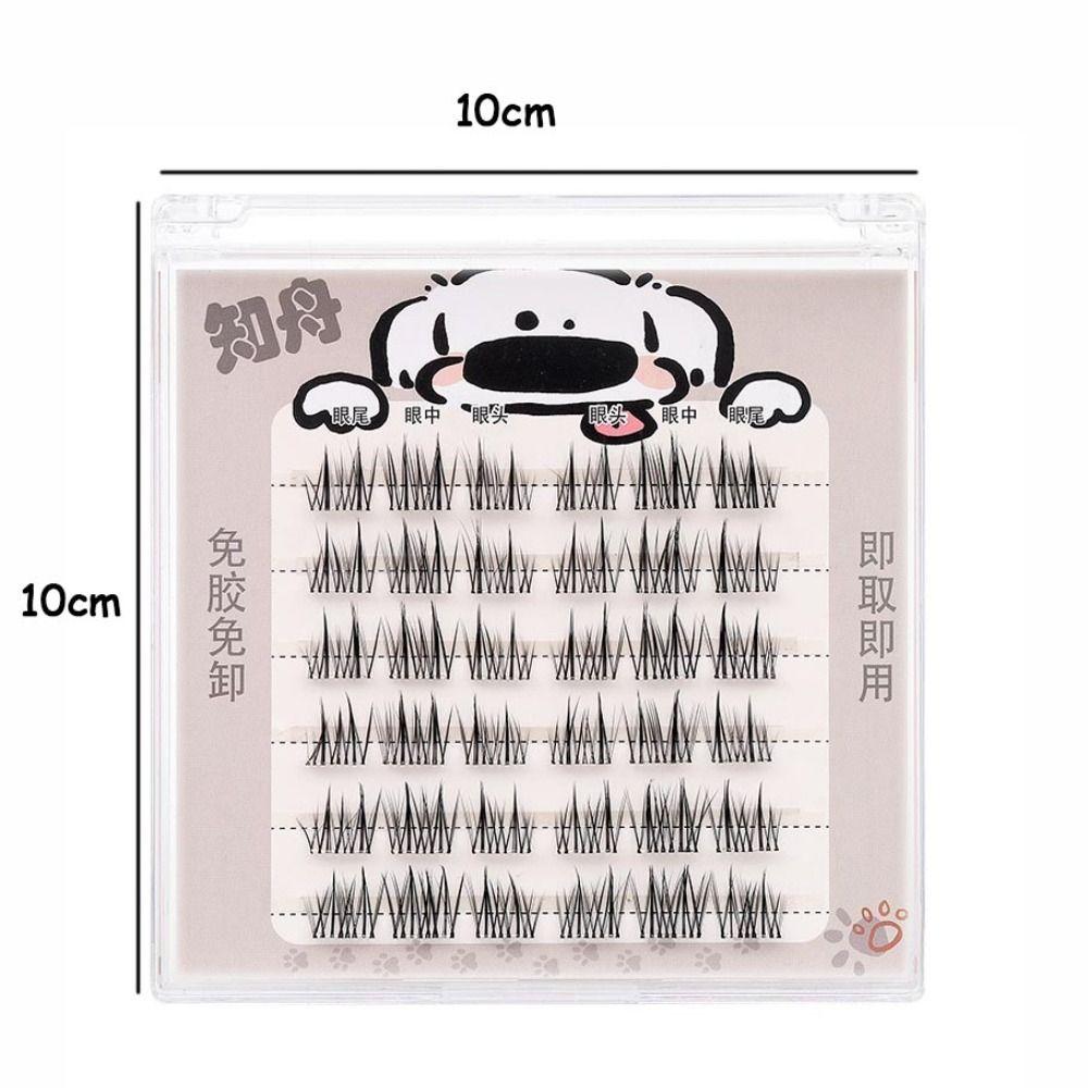With Jelly Glue Strips Manga Lashes No Stem No Glue 3D False Eyelashes  Party Supplies